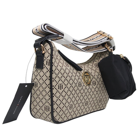 TOMMY HILFIGER Riley All Over Monogram Baguette Bag TB152 - Runner