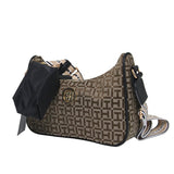 TOMMY HILFIGER Riley All Over Monogram Baguette Bag TB153 - Runner