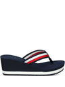 TOMMY HILFIGER signature strap wedge flip - flops SLW24 - Runner