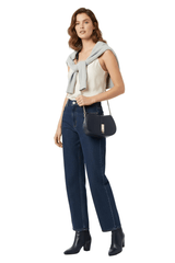 TOMMY HILFIGER Solid Blue Pu Sling Bag TB185 - Runner