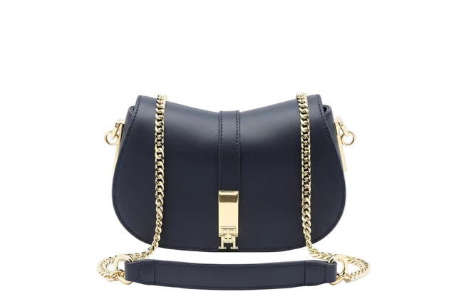 TOMMY HILFIGER Solid Blue Pu Sling Bag TB185 - Runner