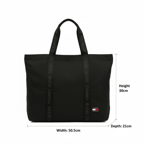 Tommy Hilfiger Solid Handheld - Handbag - BLACK - TB49 - Runner