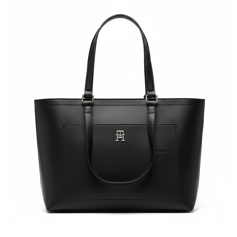 Tommy Hilfiger TH Distict Mono Tote - Shoulderbag - Black - TB39 - Runner