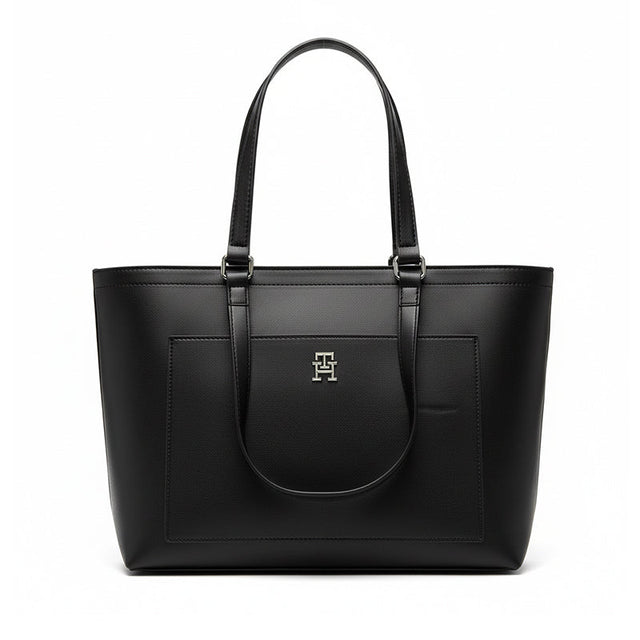 Tommy Hilfiger TH Distict Mono Tote - Shoulderbag - Black - TB39 - Runner