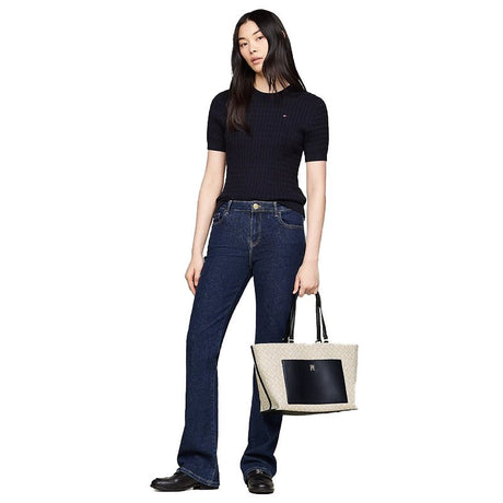 Tommy Hilfiger TH DISTINCT TOTE MONO - Shoulderbag - White TB100 - Runner