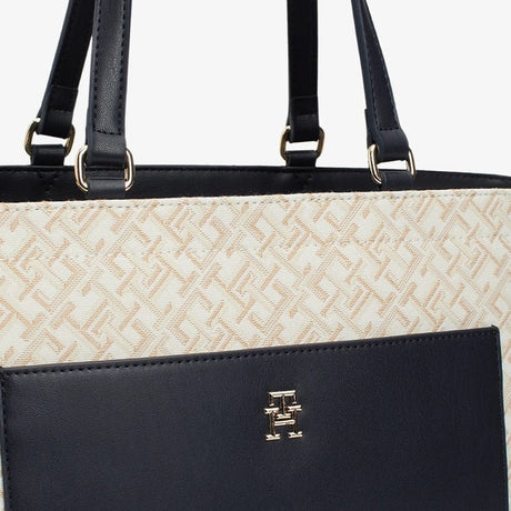 Tommy Hilfiger TH DISTINCT TOTE MONO - Shoulderbag - White TB100 - Runner