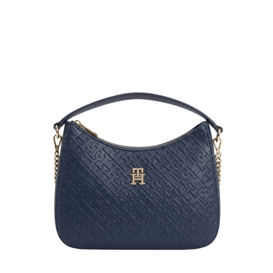 TOMMY HILFIGER TH Textured Shoulder Bag Blue TB308 - Runner