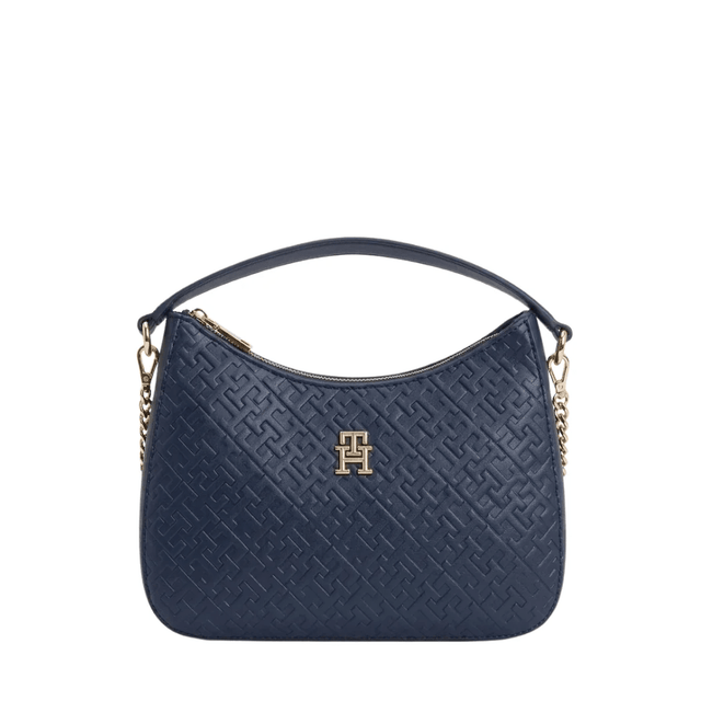 TOMMY HILFIGER TH Textured Shoulder Bag Blue TB308 - Runner