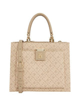 TOMMY HILFIGER Tote bag with label appliqué in beige Handbag TB195 - Runner