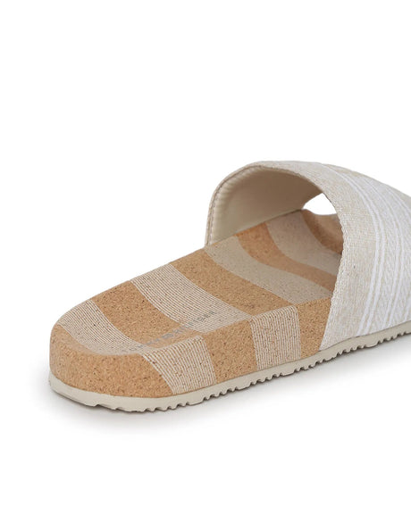 TOMMY HILFIGER Women Open Toe Striped Flip Flops SLW65 - Runner