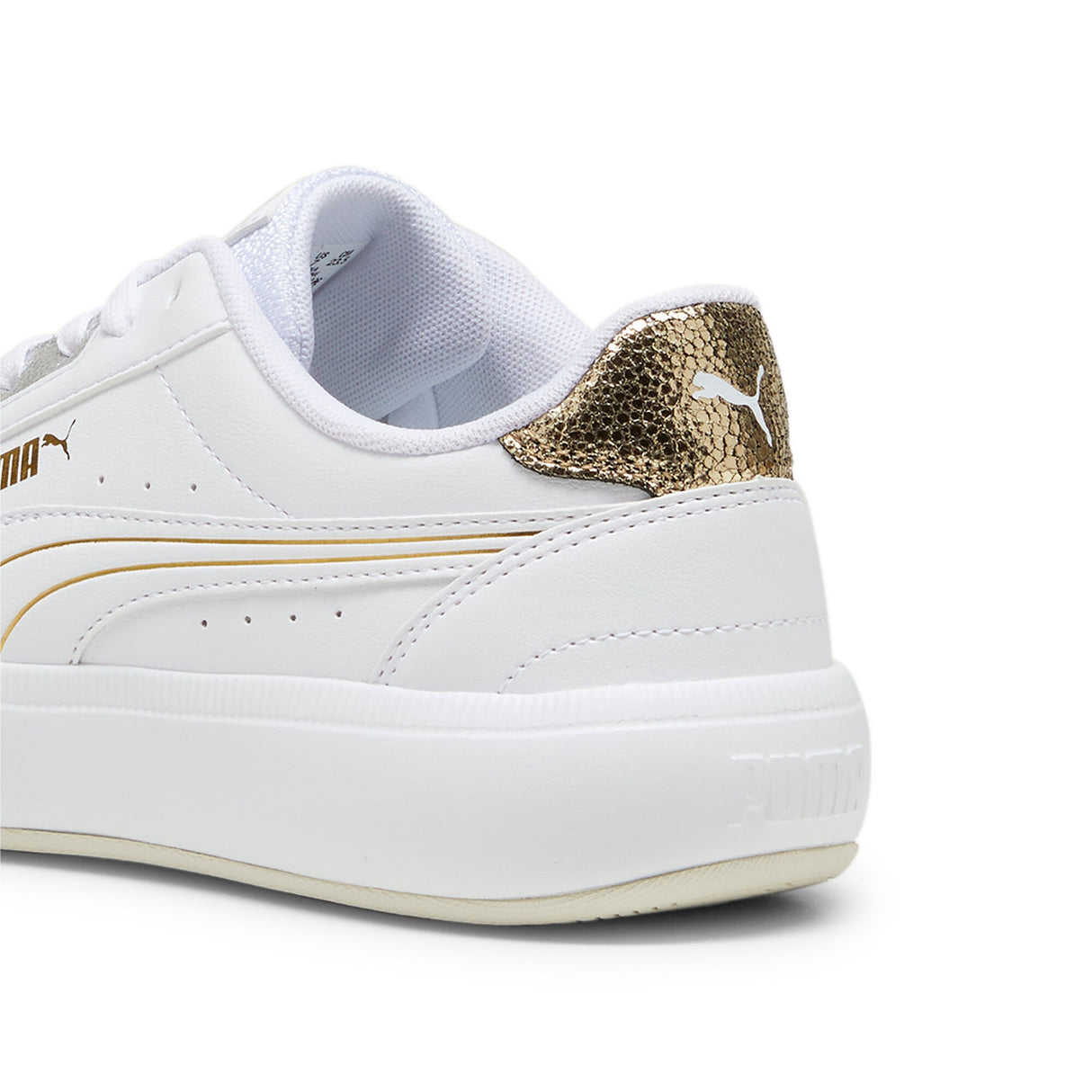 TORI METALLIC SHINE PUMA WHITE - PUMA GOLD - Runner