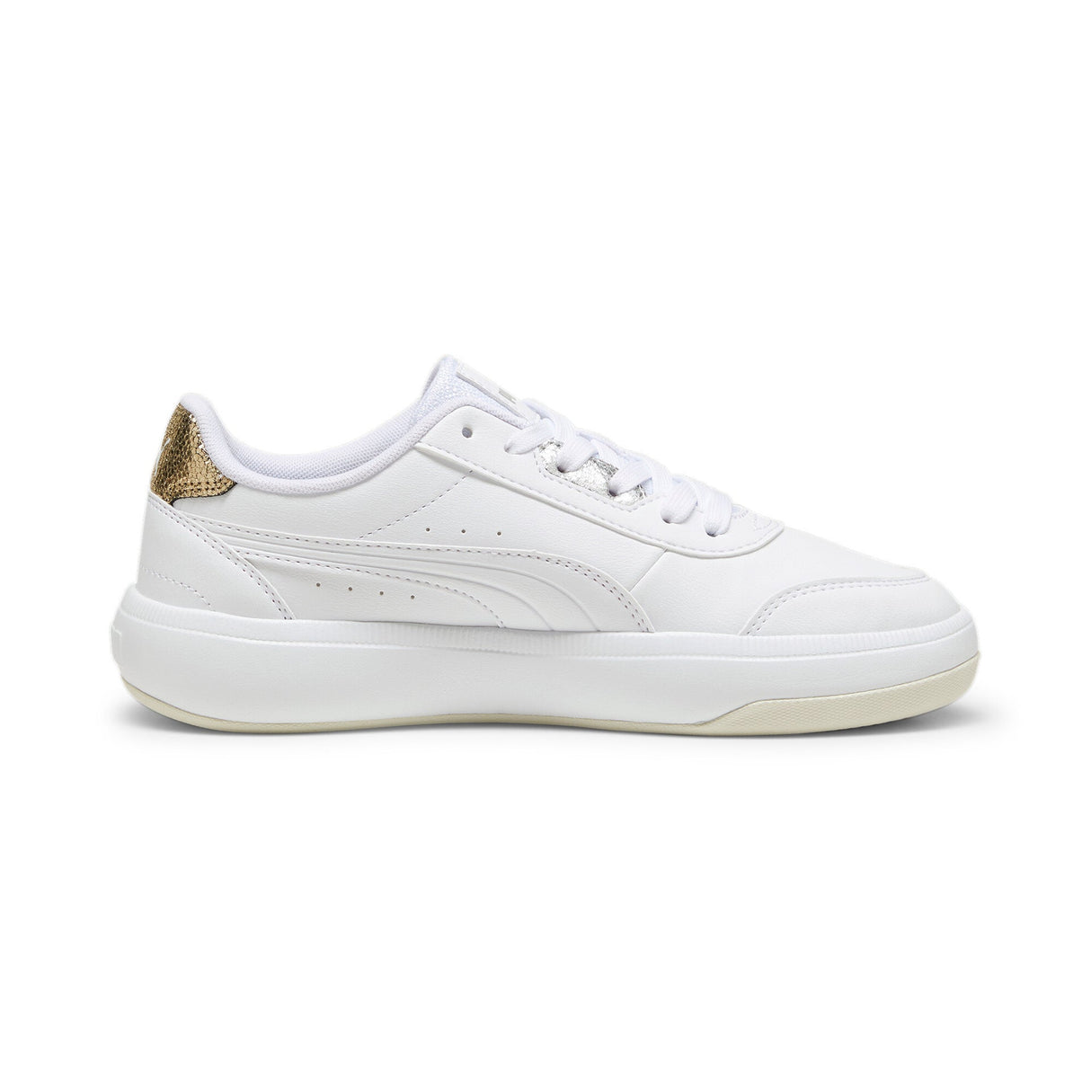 TORI METALLIC SHINE PUMA WHITE - PUMA GOLD - Runner