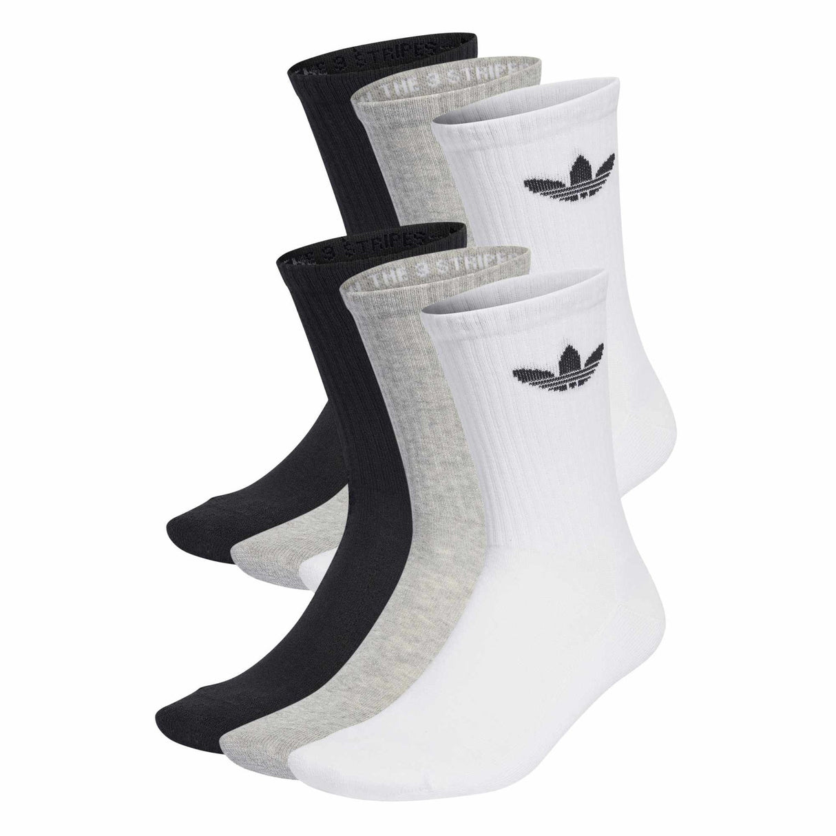Trefoil Cushion Crew Socks 6 Pairs - Runner