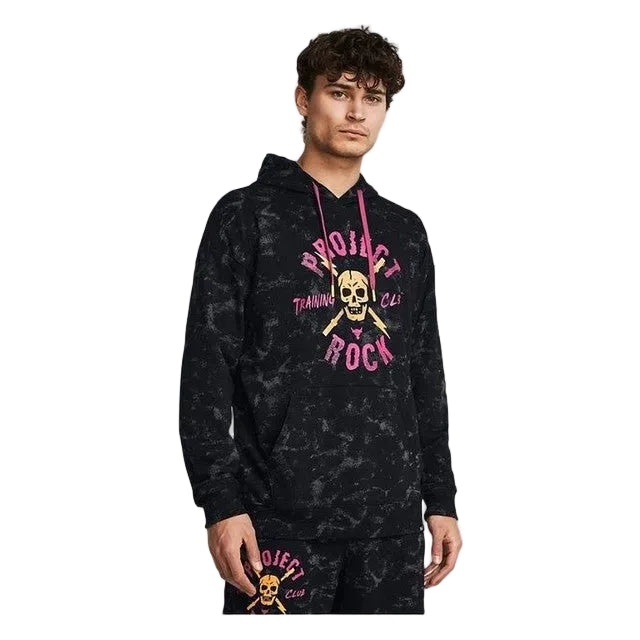 UA Project Rock AOP Rival Terry Men's Sweatshirt - Runner