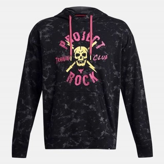 UA Project Rock AOP Rival Terry Men's Sweatshirt - Runner