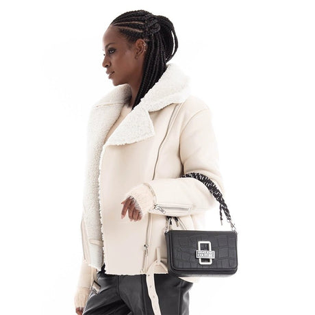 Versace Jeans Logo Twist - Handbag - Black - VB8 - Runner