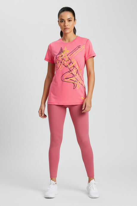 Women's Graphic Fireglow Tee. - Runner