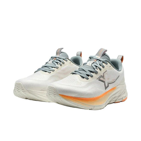 XTEP Men's Running Shoes Alabaster/Dusk Orange/Grey110084 - 6 XEM11 - Runner