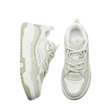 XTEP Women's Skateboarding Shoes Canvas White/Grey/Faint Grey 310028 - 4 XEW17 - Runner