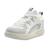 XTEP Women's Skateboarding Shoes Canvas White/Moon Grey/Dawn Grey 310006 - 14 XEW14 - Runner