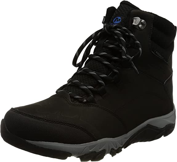 Merrell Men's Thermo Fractal Mid Wp Walking Shoe (Black-Grey) #ME 05