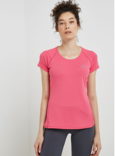 Skechers Round Neck Short Sleeves T-Shirt Raspberry Rose