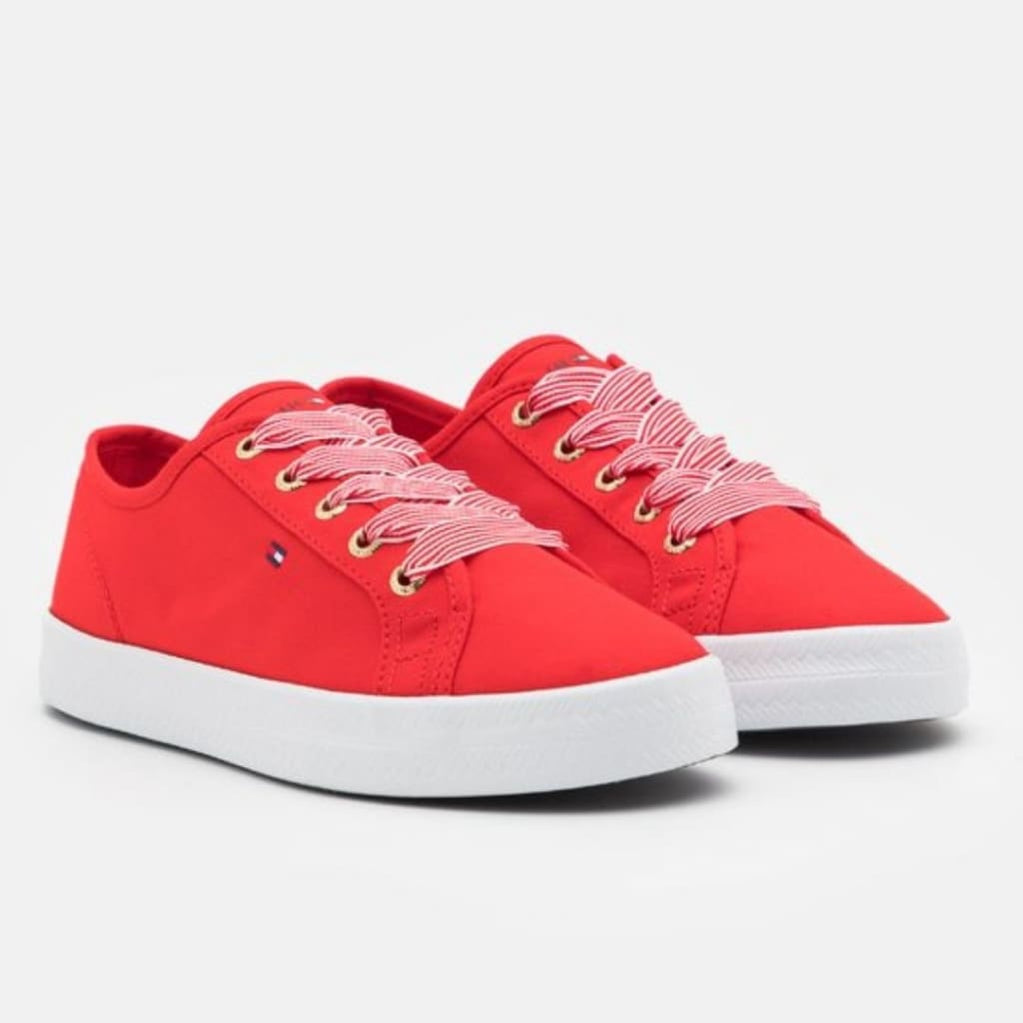 Tommy Hilfiger ESSENTIAL NAUTICAL Women Sneaker Red#T023